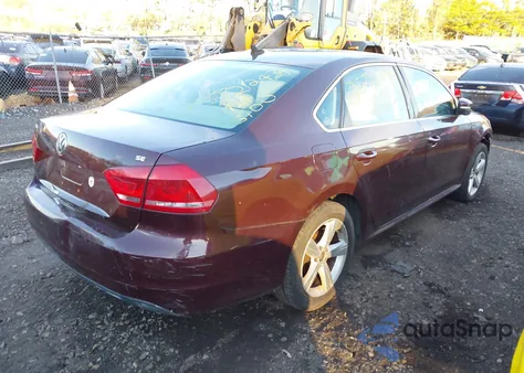 2013 Volkswagen Passat 2.5L Se from USA, damaged, VIN 1VWBP7A35DC054286